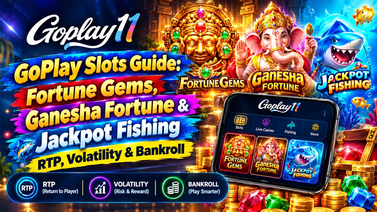 GoPlay slots guide: Fortune Gems, Ganesha Fortune and Jackpot Fishing
