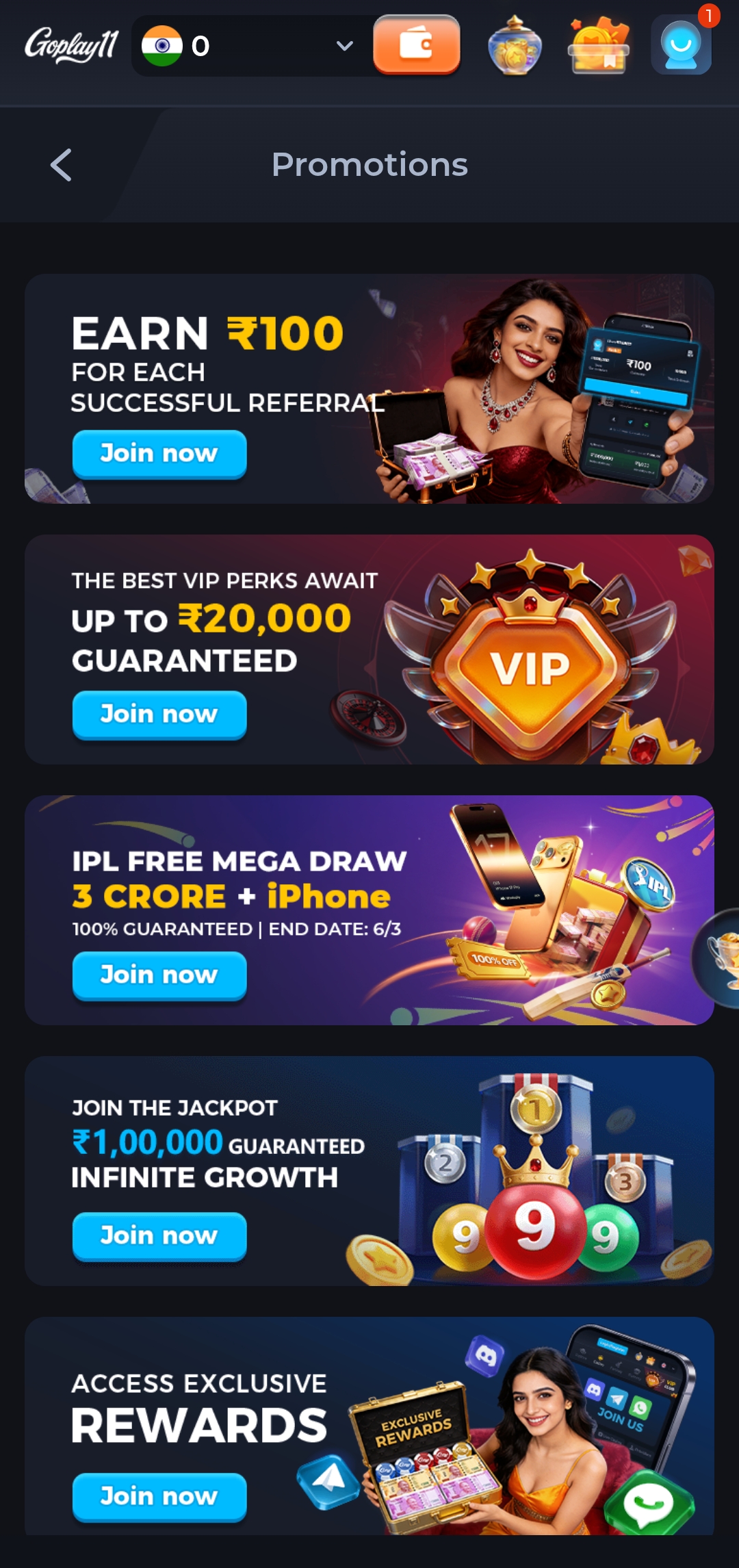 GoPlay Game wallet and UPI withdrawal